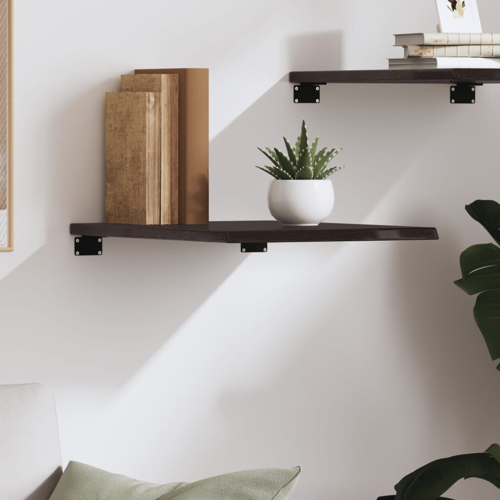 Wandschap Massief Eiken Donkerbruin 40x60cm - 35% Korting!
