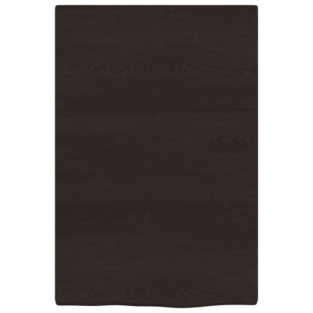 Wandschap Massief Eiken Donkerbruin 40x60cm - 35% Korting!