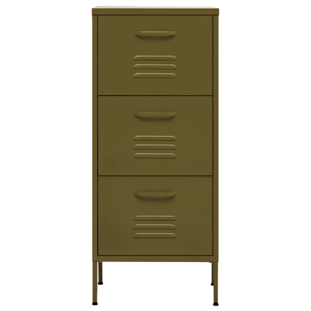 vidaXL Olijfgroene Opbergkast - 42,5x35x101,5cm - 55% Korting!