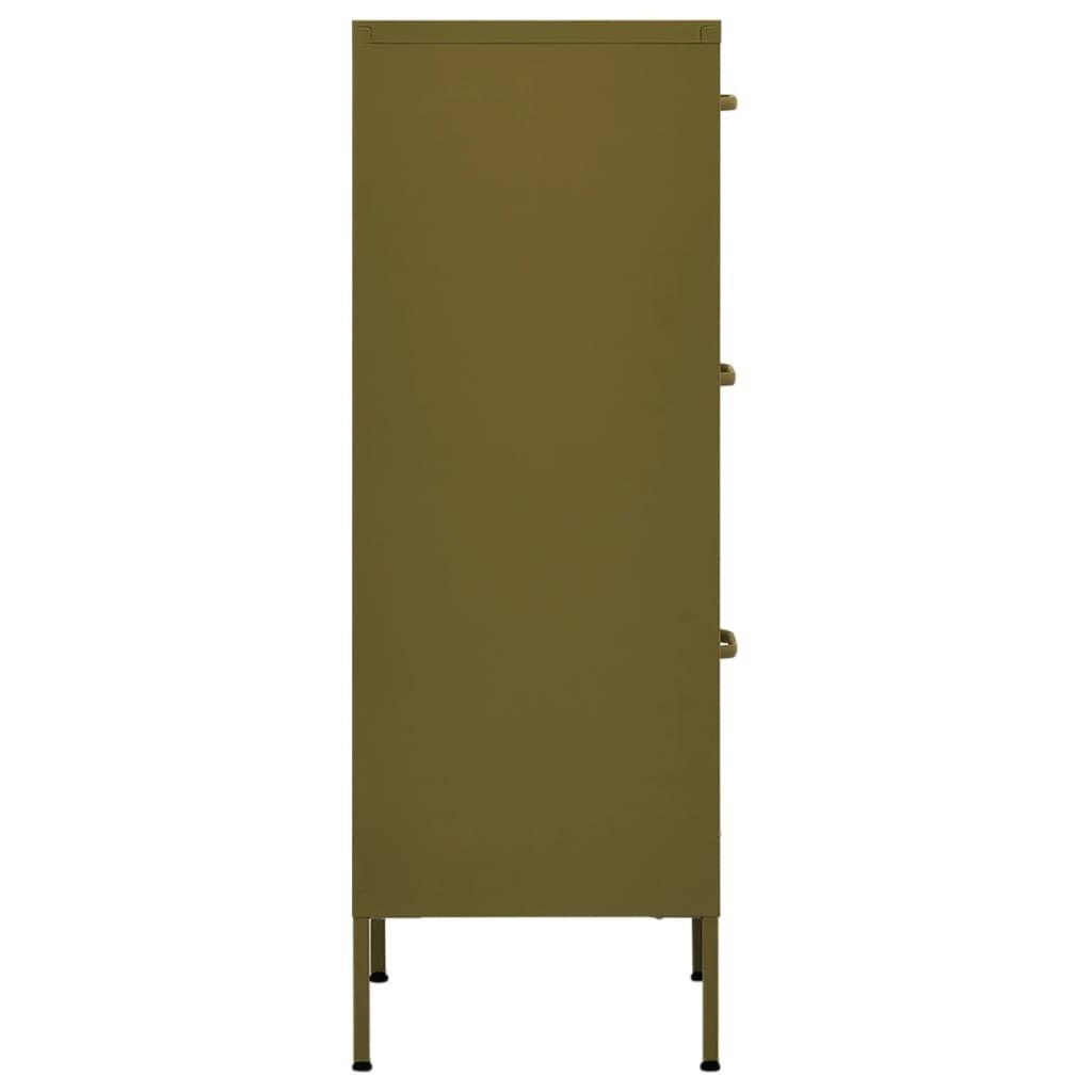vidaXL Olijfgroene Opbergkast - 42,5x35x101,5cm - 55% Korting!