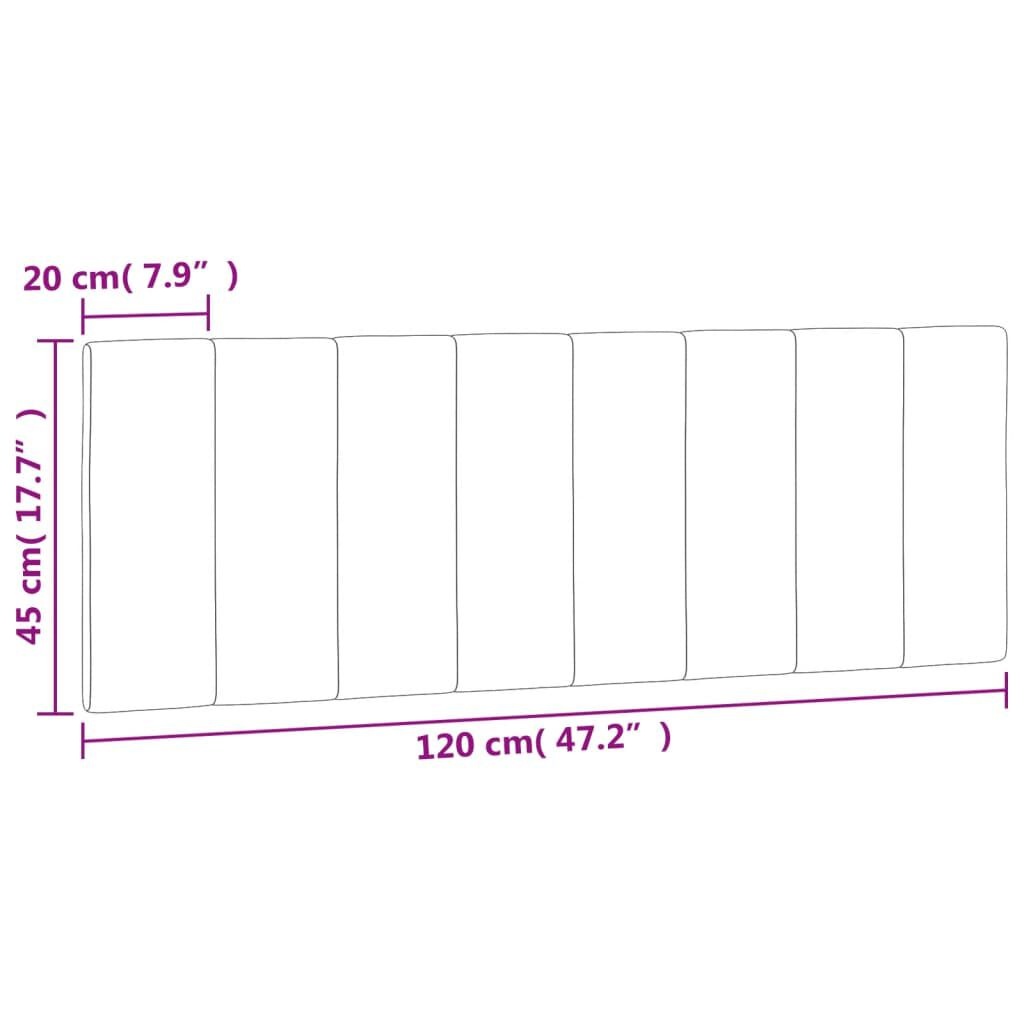vidaXL Hoofdbordkussen Zwart 120cm - 35% Korting!