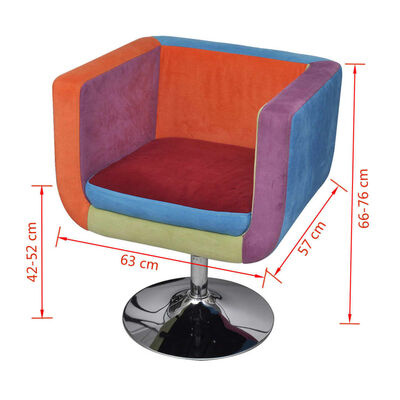 vidaXL Patchwork Stoel Kubus - Nieuwstaat, 35% Korting!