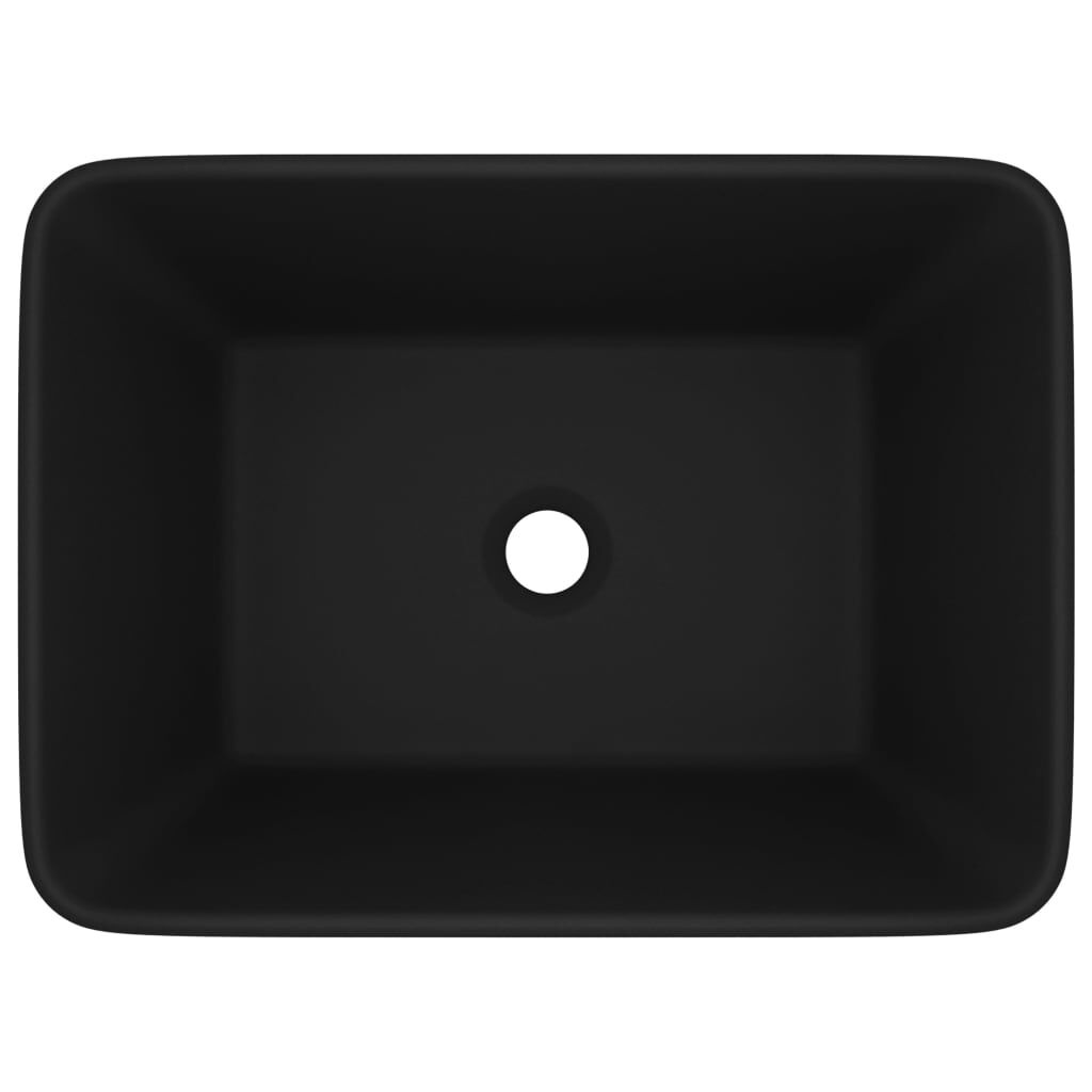vidaXL Wastafel Matzwart 41x30cm - 35% Korting!
