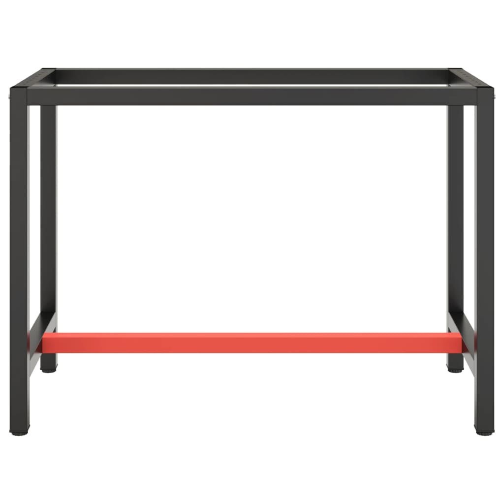 Werkbankframe vidaXL - 110cm - Zwart/Rood - 35% Korting!