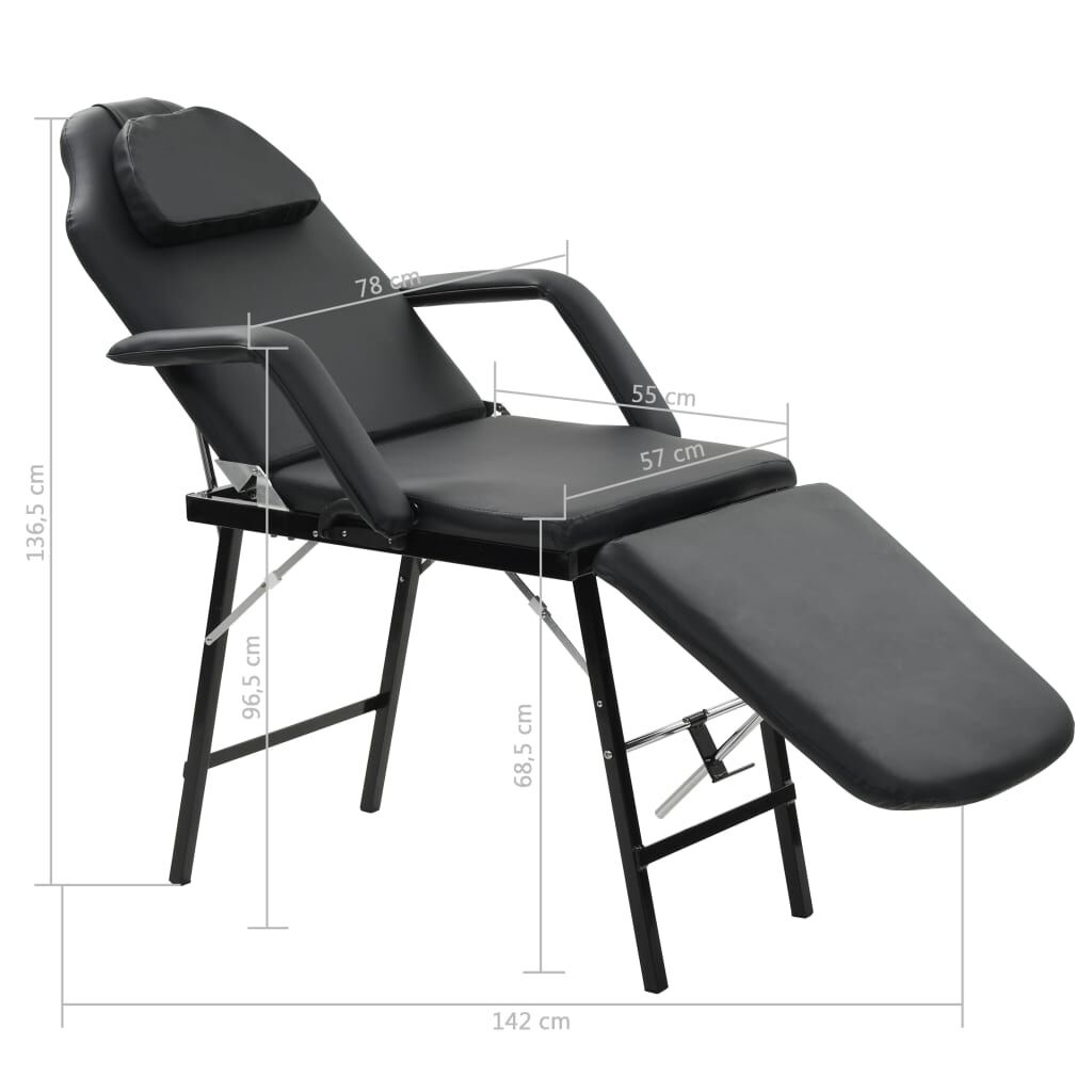 VidaXL Behandelstoel Zwart - 35% Korting! Salon & Thuis