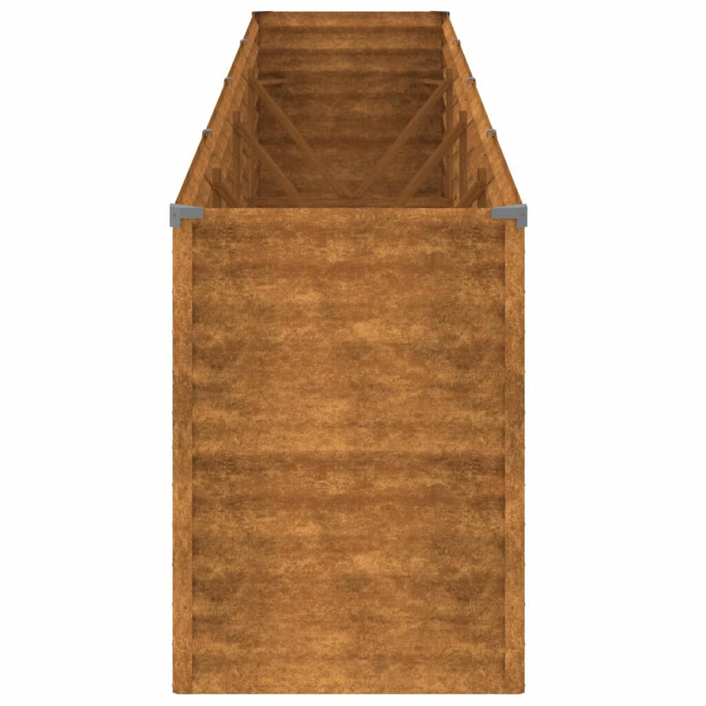 vidaXL Verhoogde Plantenbak Cortenstaal 385cm - 35% Korting!