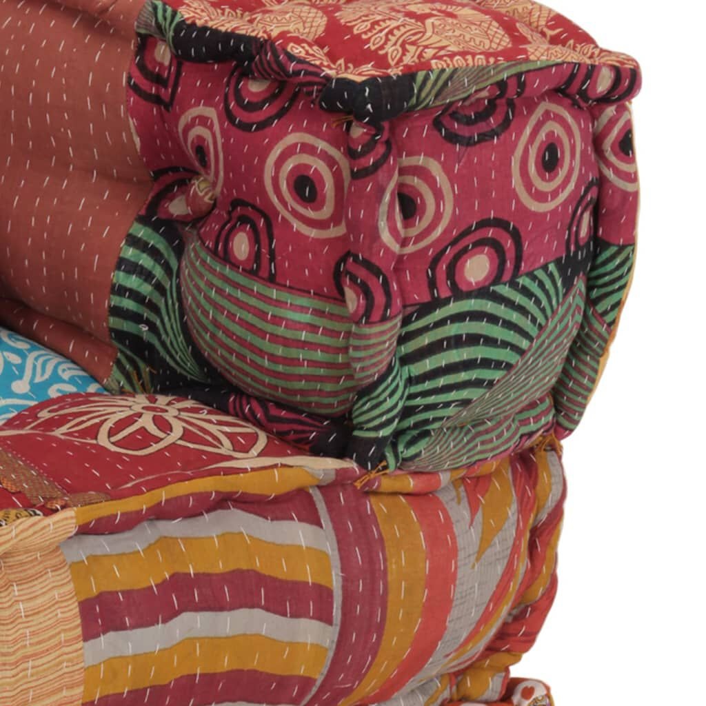 vidaXL Modulaire Poef Patchwork - 35% Korting!