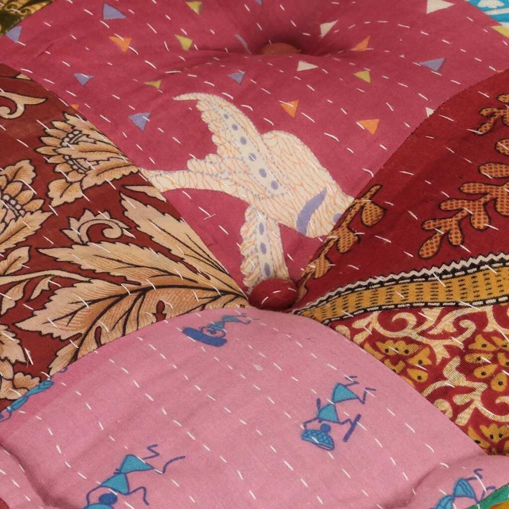 vidaXL Modulaire Poef Patchwork - 35% Korting!
