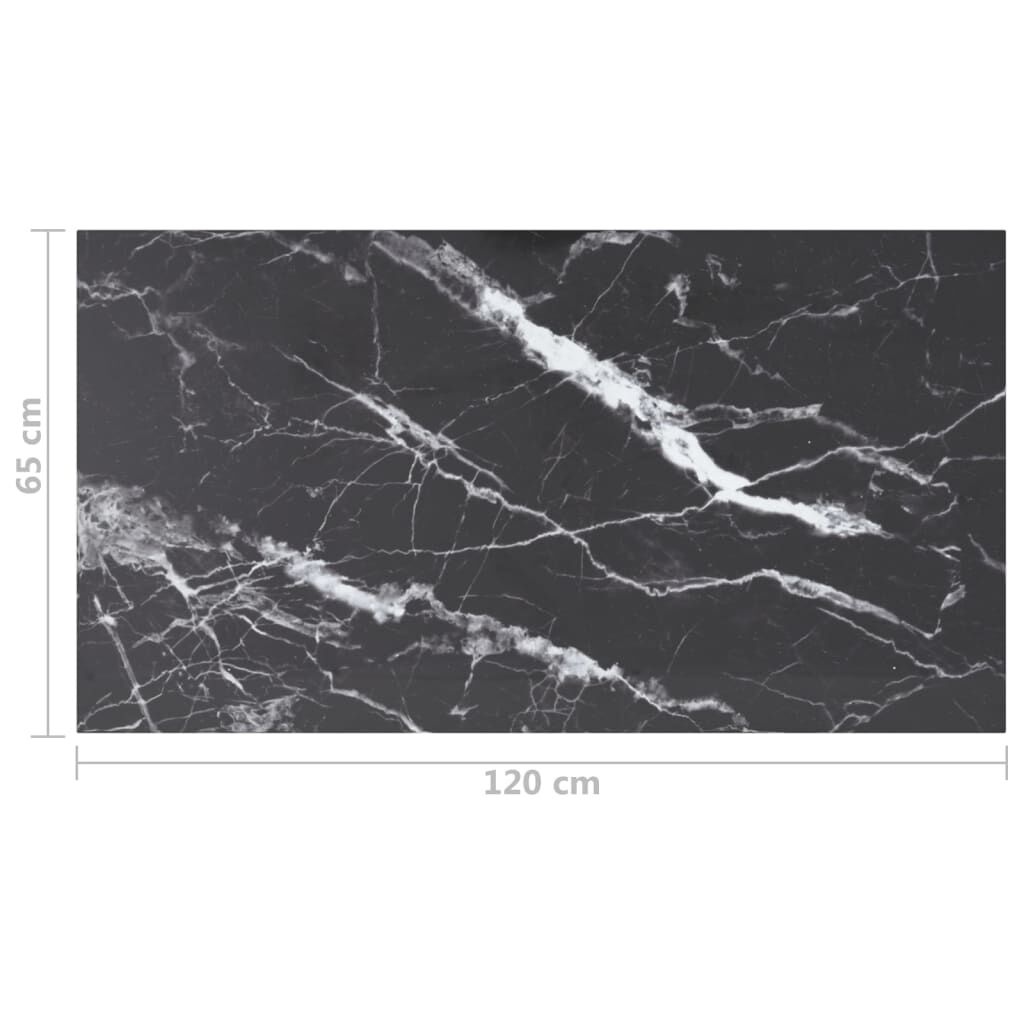 Tafelblad Marmer Zwart 120x65cm - 35% Korting!