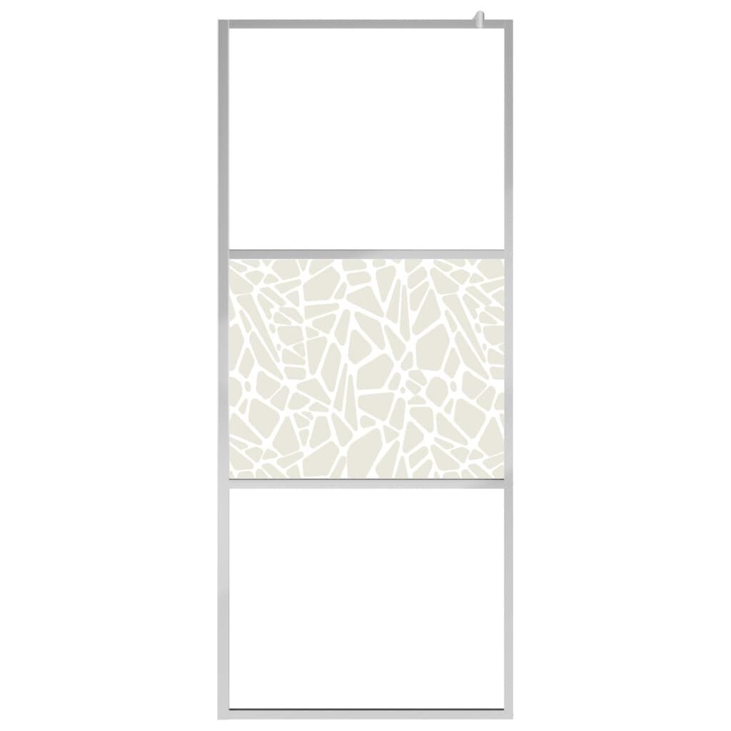 vidaXL Inloopdouchewand 90x195cm stenenmotief -35% korting!