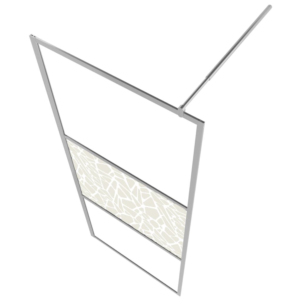 vidaXL Inloopdouchewand 90x195cm stenenmotief -35% korting!