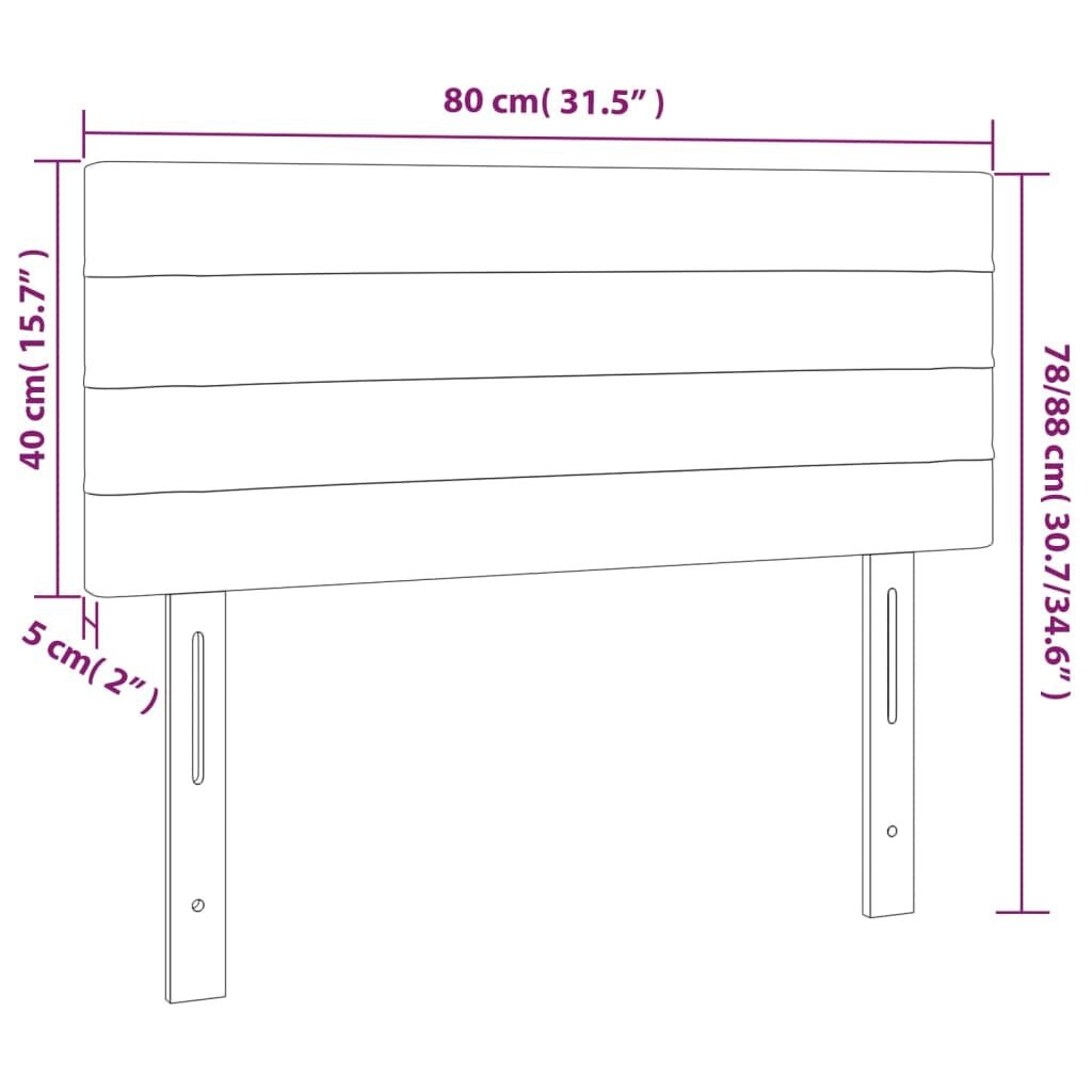 Lichtgrijs Hoofdbord 80cm - 35% Korting! Zo Goed Als Nieuw