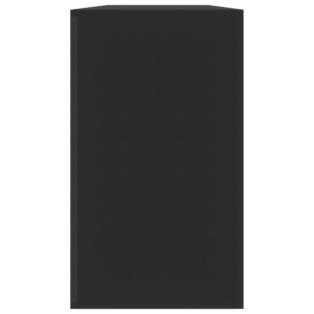 Schoenenbank Zwart Hout 80cm - 35% Korting! Zo Goed Als Nieuw