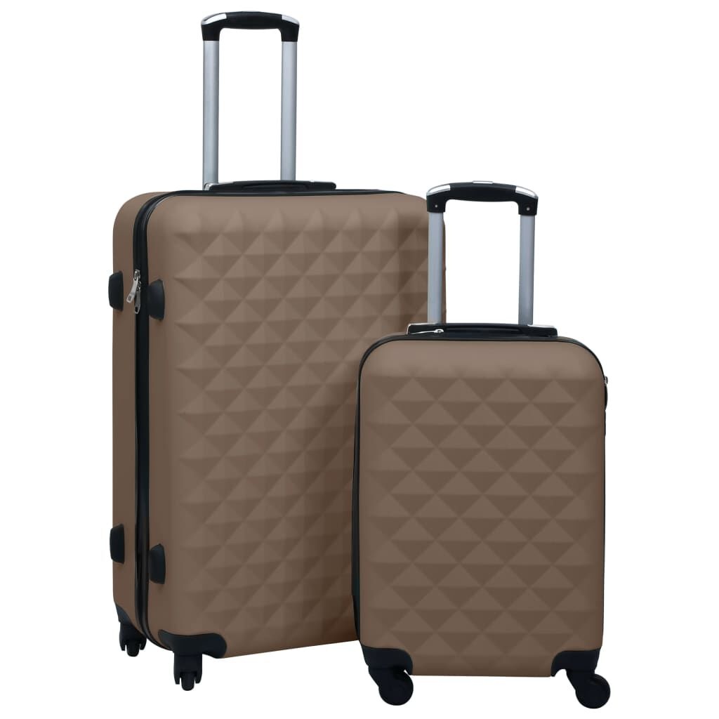 VidaXL Kofferset (2-delig, bruin) - 35% Korting!