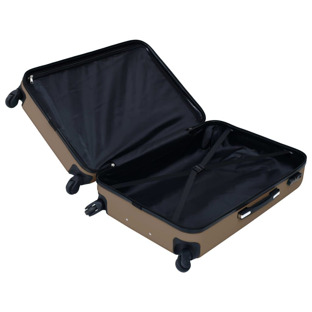 VidaXL Kofferset (2-delig, bruin) - 35% Korting!
