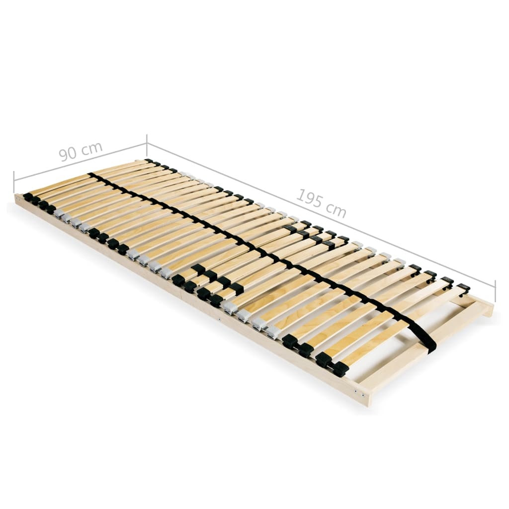 Lattenbodem 90x200 cm, 28 Latten, 7 Zones - 35% Korting!