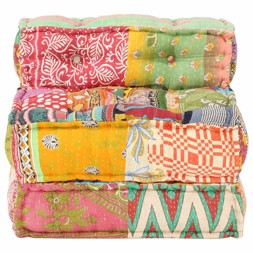 vidaXL Modulaire Poef Patchwork - 45% Korting!
