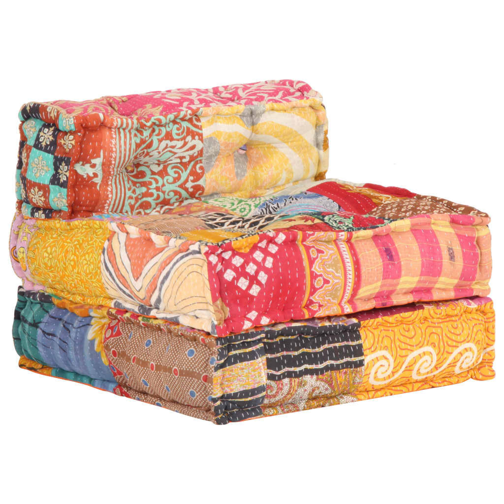 vidaXL Modulaire Poef Patchwork - 45% Korting!