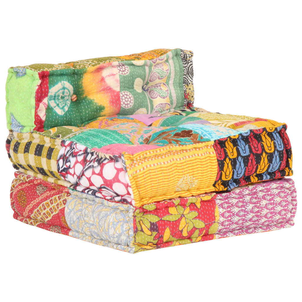 vidaXL Modulaire Poef Patchwork - 45% Korting!