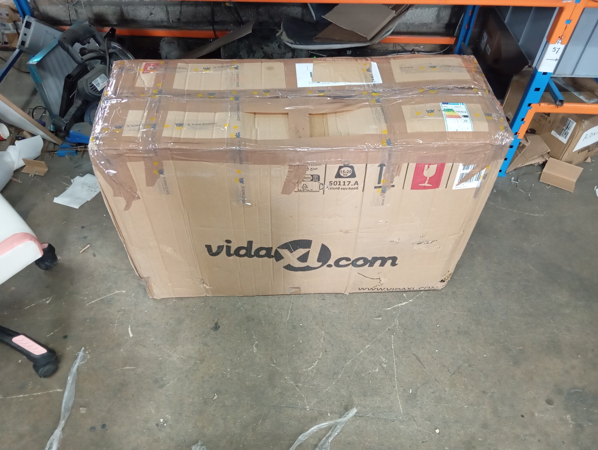 vidaXL Kookeiland Afzuigkap met LCD - 55% Korting!