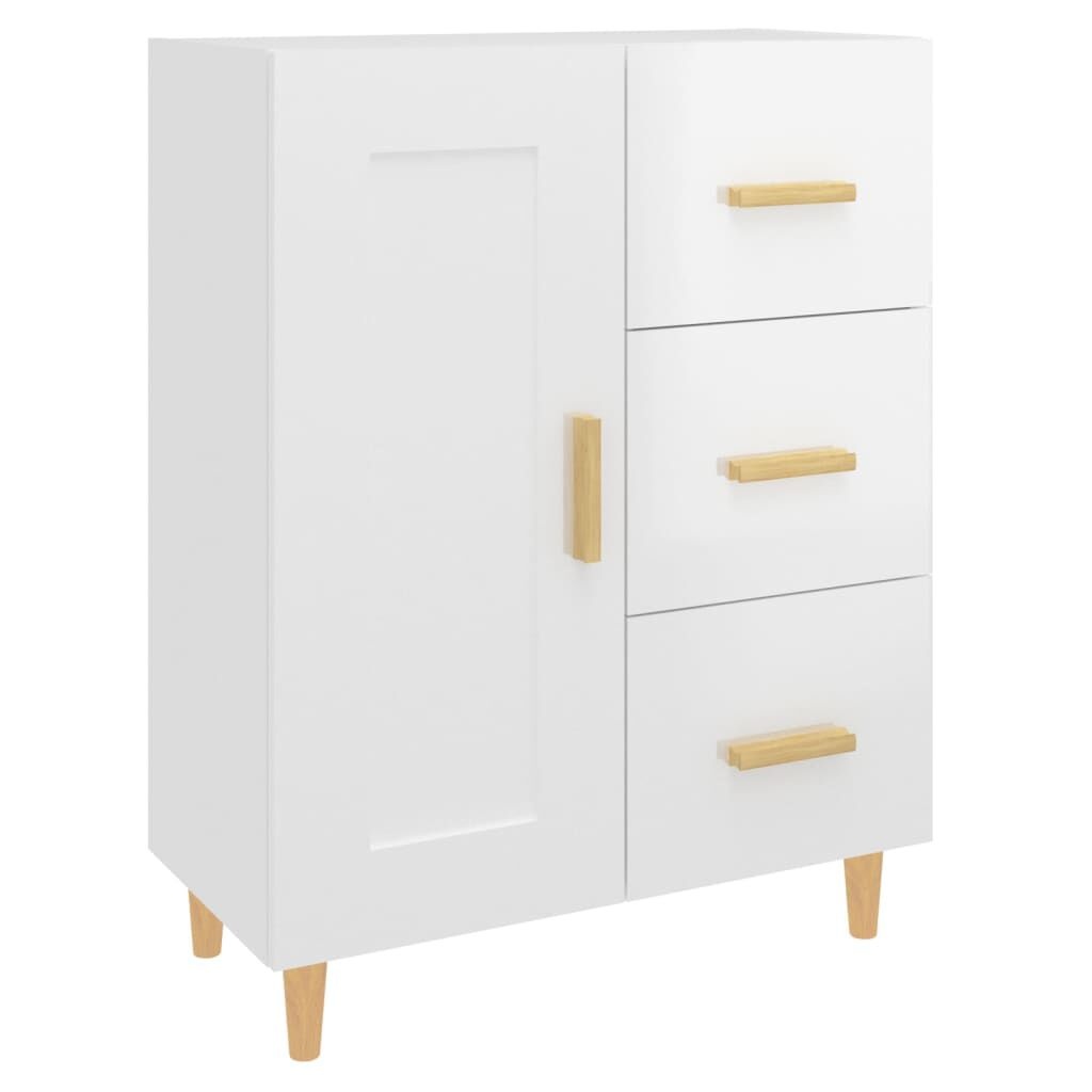 vidaXL Dressoir Wit Hoogglans - 69,5cm - 35% Korting!