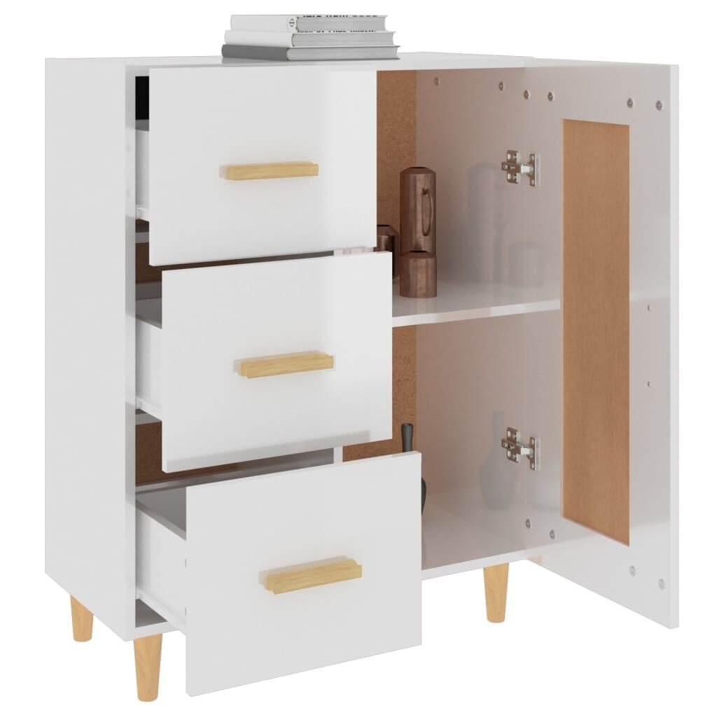 vidaXL Dressoir Wit Hoogglans - 69,5cm - 35% Korting!