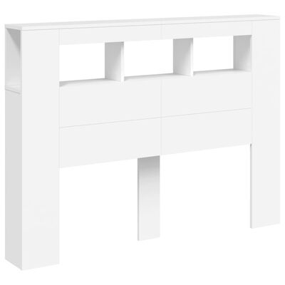 vidaXL LED Hoofdbord 140cm Wit - 35% Korting! Zo Goed Als Nieuw!
