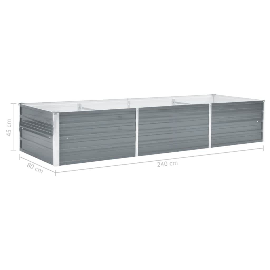 VidaXL Verhoogde Plantenbak 240cm Grijs - 35% Korting!