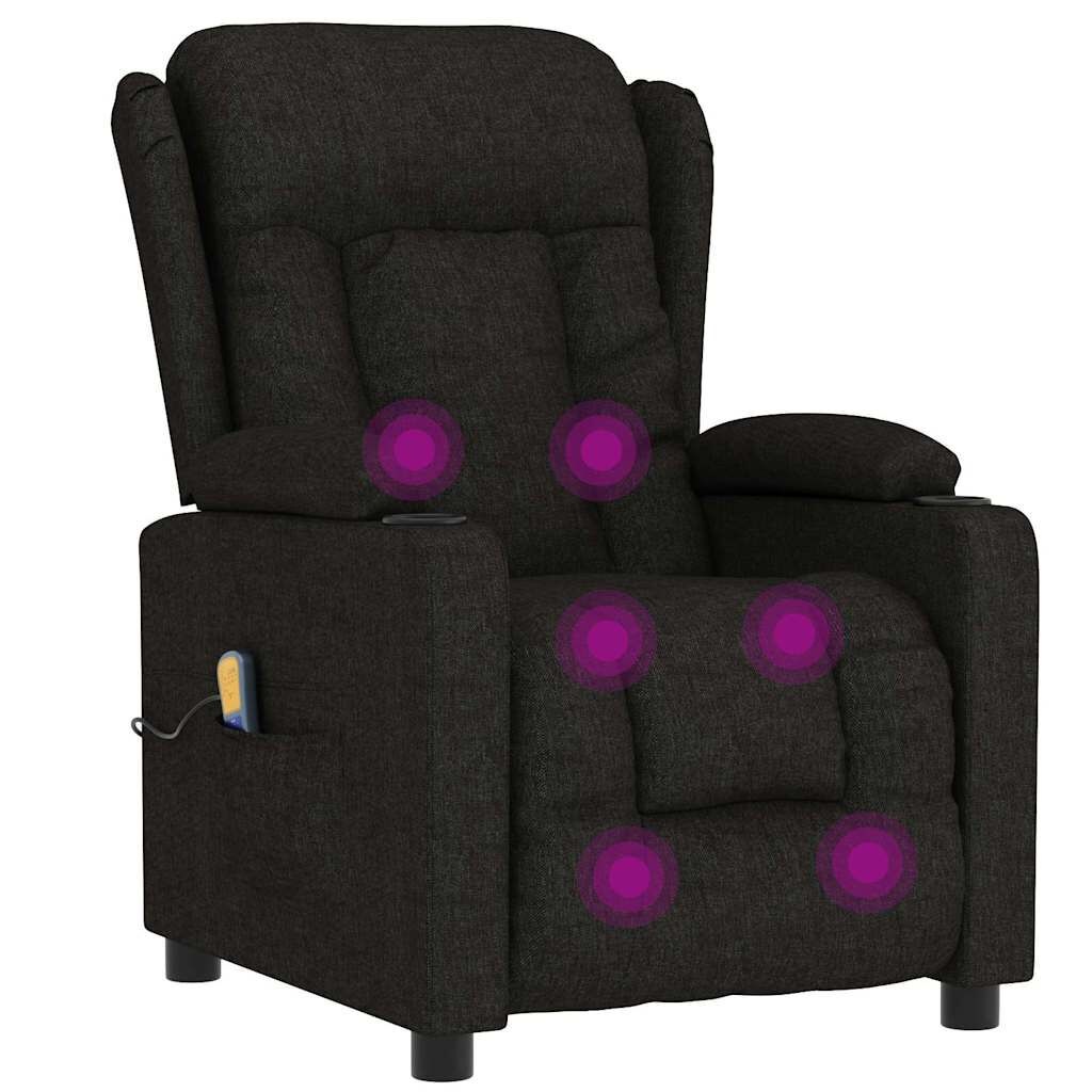 vidaXL Massagestoel Zwart - 53% Korting! Topdeal!