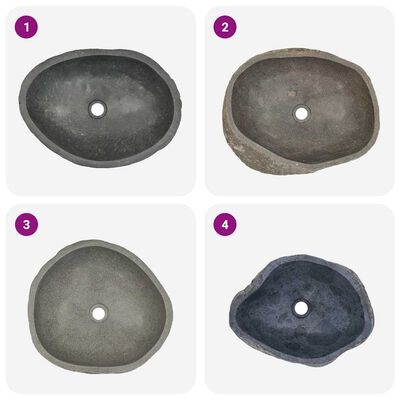 vidaXL Riviersteen Wastafel Ovaal - Topdeal! 35% Korting