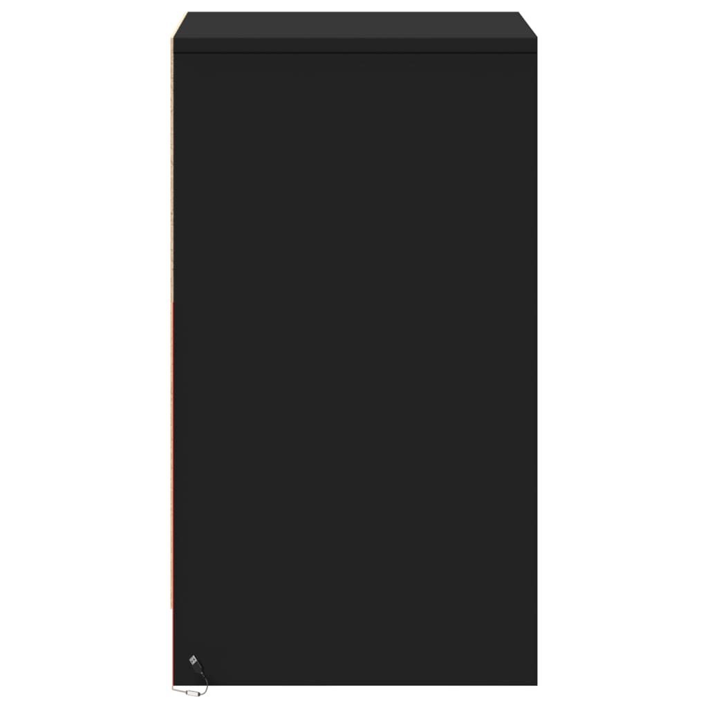 vidaXL Nachtkastjes LED Zwart (2 st) - 45% Korting!
