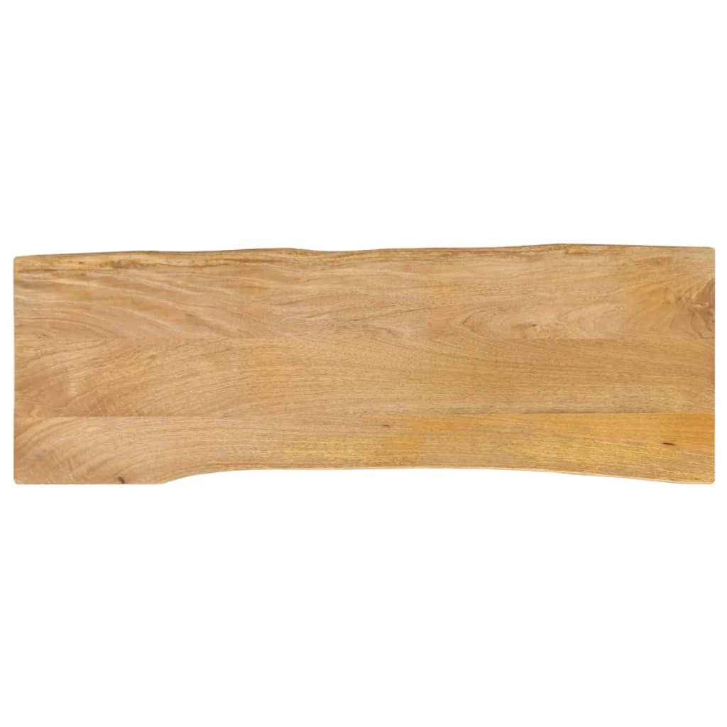 vidaXL Tafelblad Mangohout 120x40 - Natuurlijke Rand - 35% Korting!