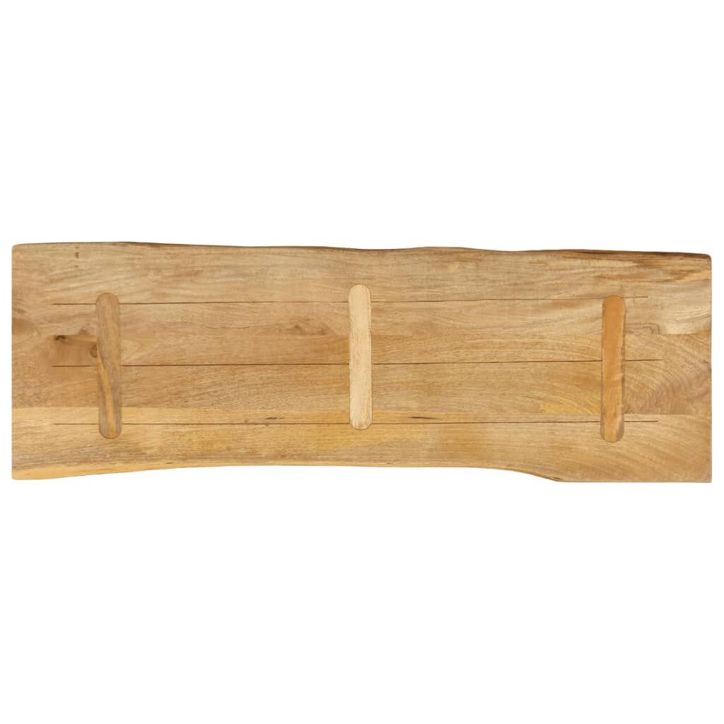 vidaXL Tafelblad Mangohout 120x40 - Natuurlijke Rand - 35% Korting!