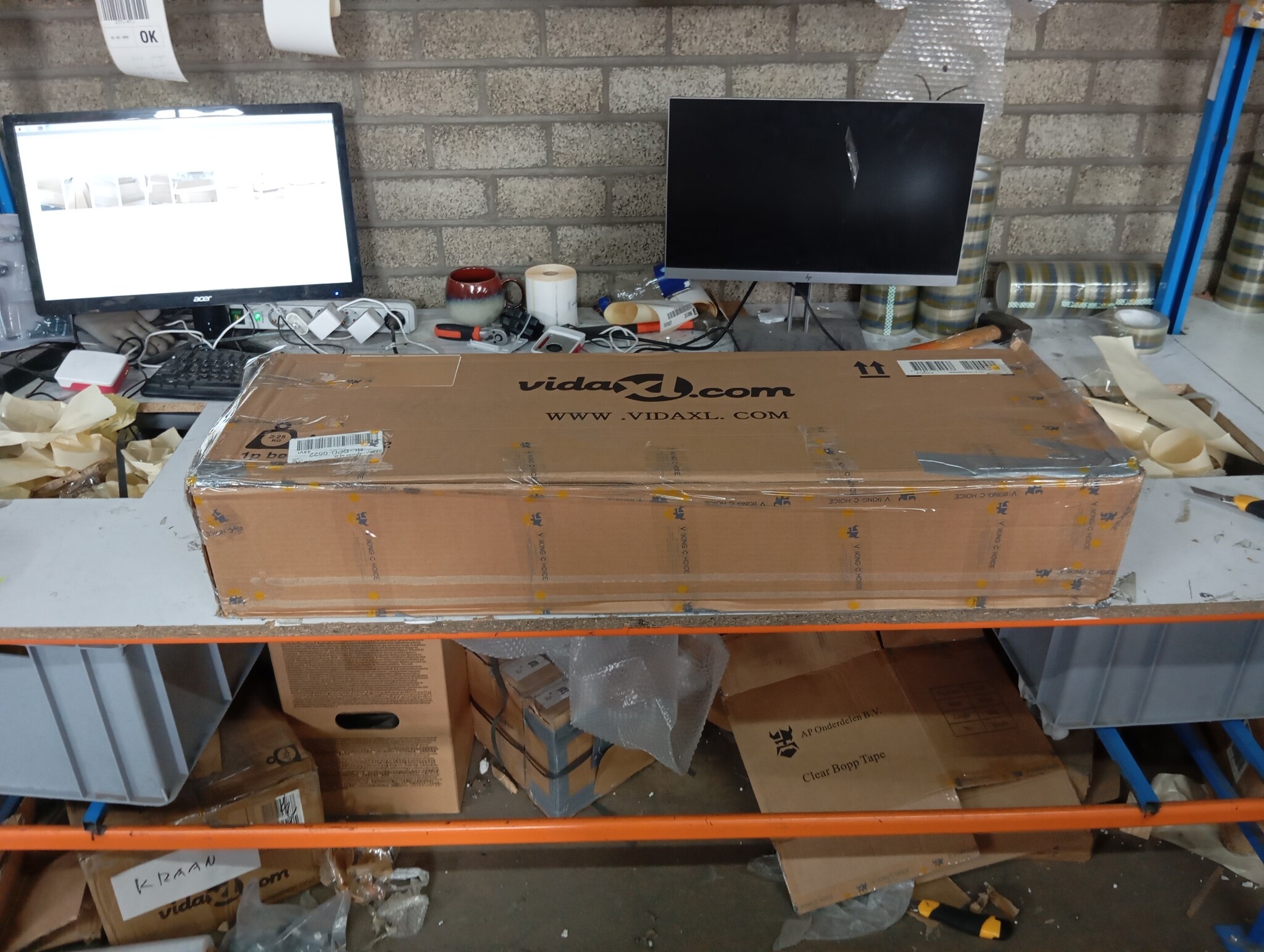 vidaXL Bedframe 200x200 Grenenhout Honingbruin -50%