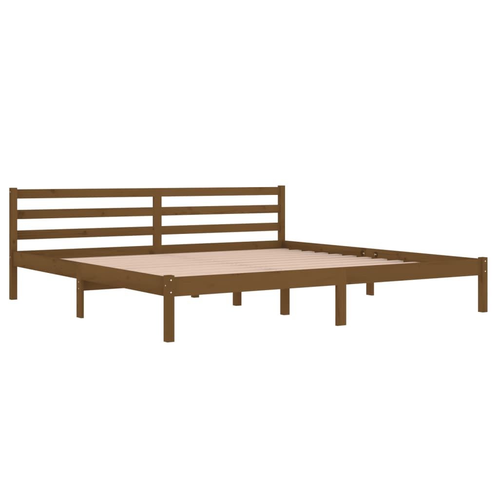 vidaXL Bedframe 200x200 Grenenhout Honingbruin -50%