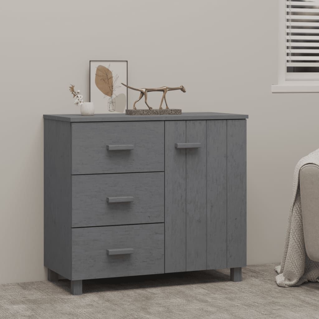 vidaXL Dressoir Hamar Donkergrijs 90cm - 35% Korting!