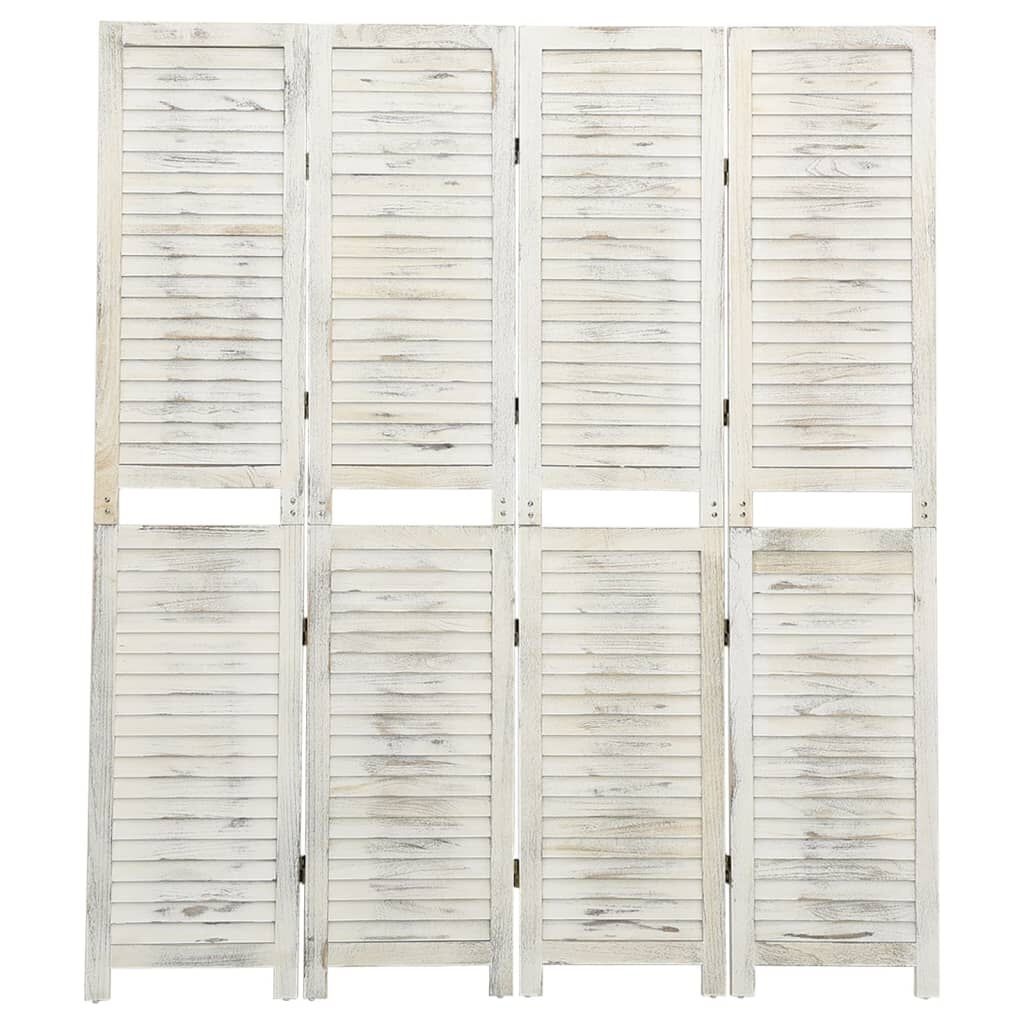 Kamerscherm Hout Crème 140x165cm - 45% Korting!