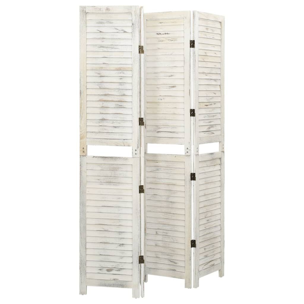 Kamerscherm Hout Crème 140x165cm - 45% Korting!