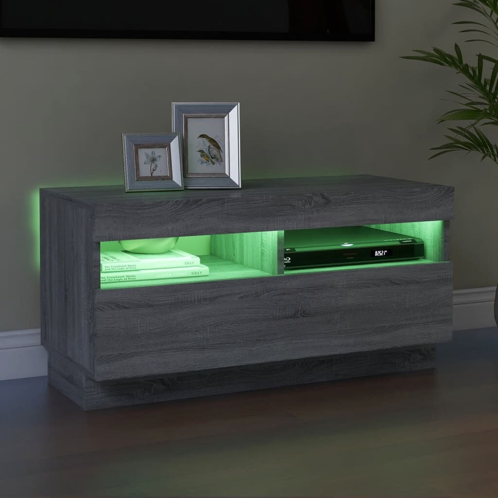 VidaXL TV-Meubel LED Grijs Sonoma Eiken -35% Korting!