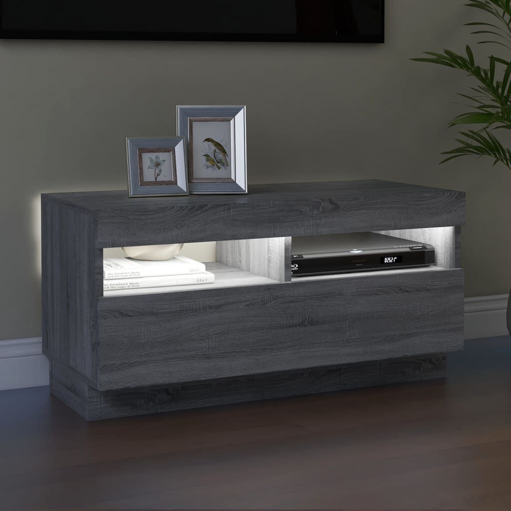 VidaXL TV-Meubel LED Grijs Sonoma Eiken -35% Korting!