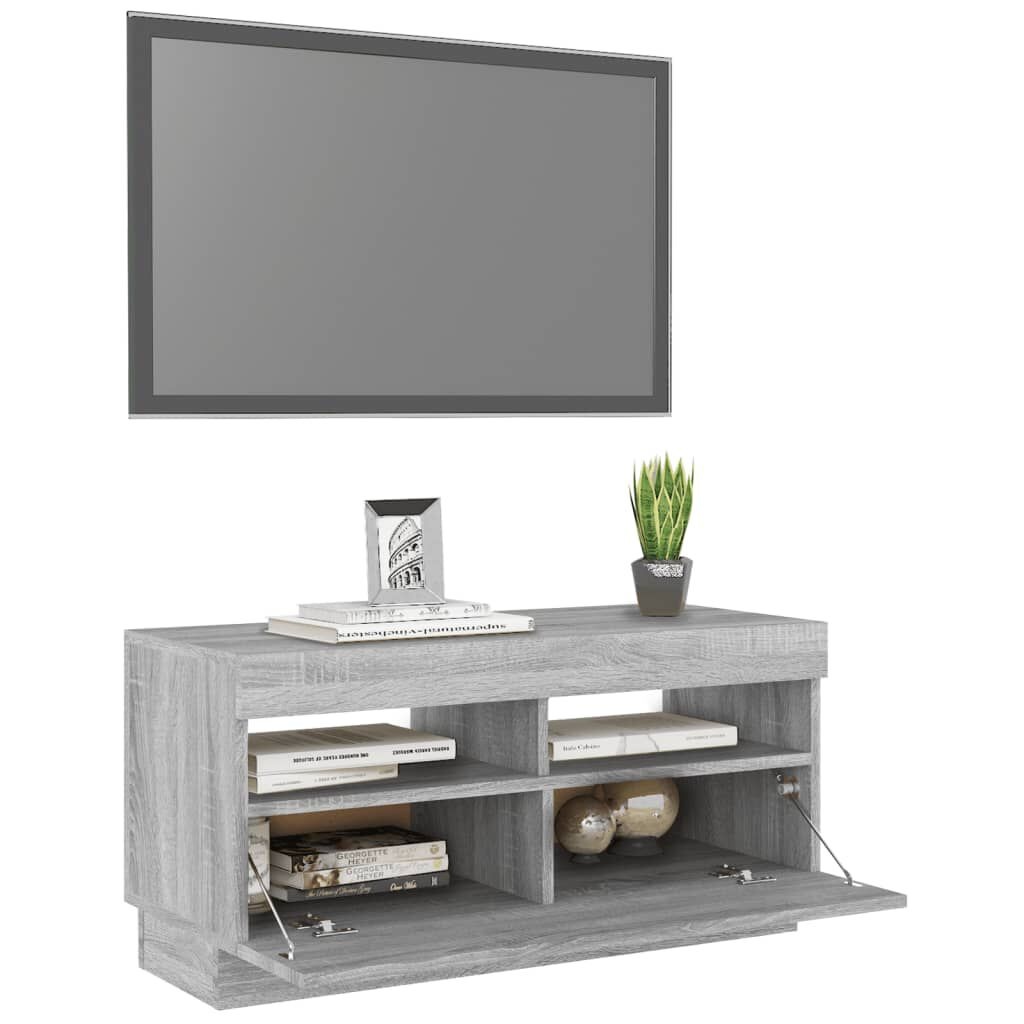 VidaXL TV-Meubel LED Grijs Sonoma Eiken -35% Korting!