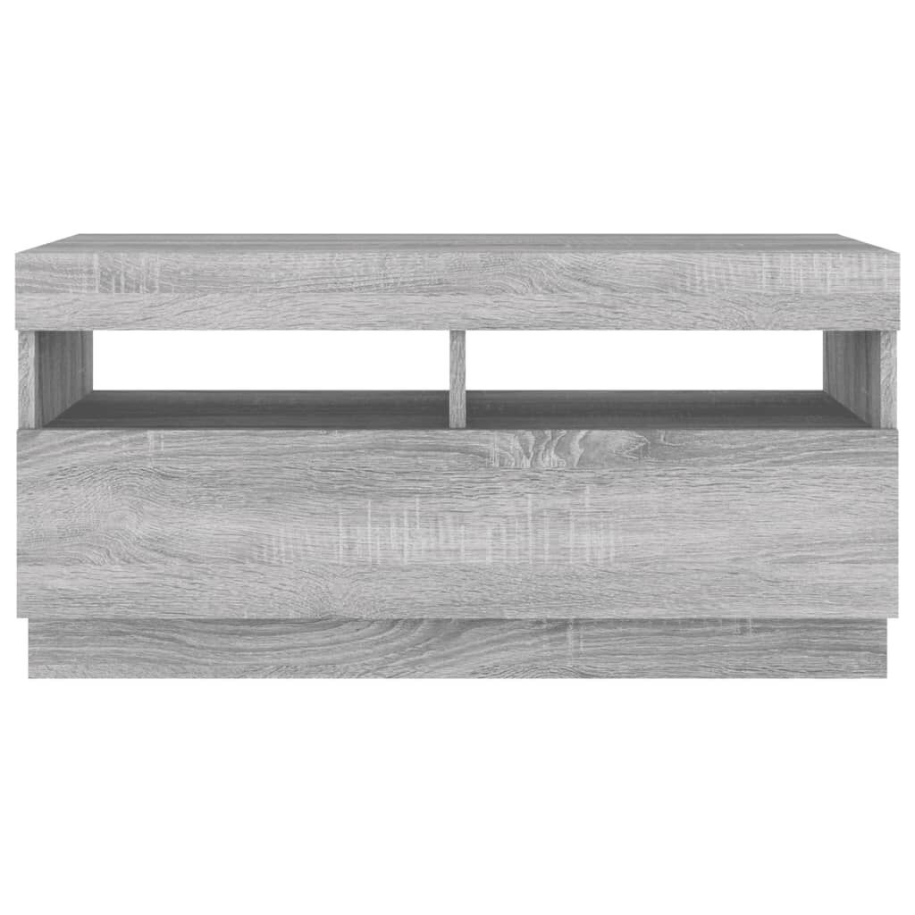 VidaXL TV-Meubel LED Grijs Sonoma Eiken -35% Korting!