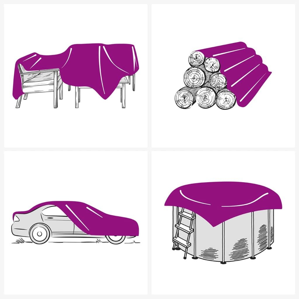 VidaXL Dekzeil 4x4m Antraciet -650g/m² - 35% Korting!