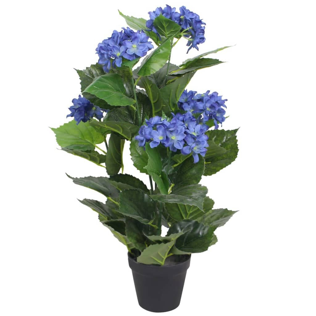 Kunst Hortensia Plant Blauw 60cm - 35% Korting!