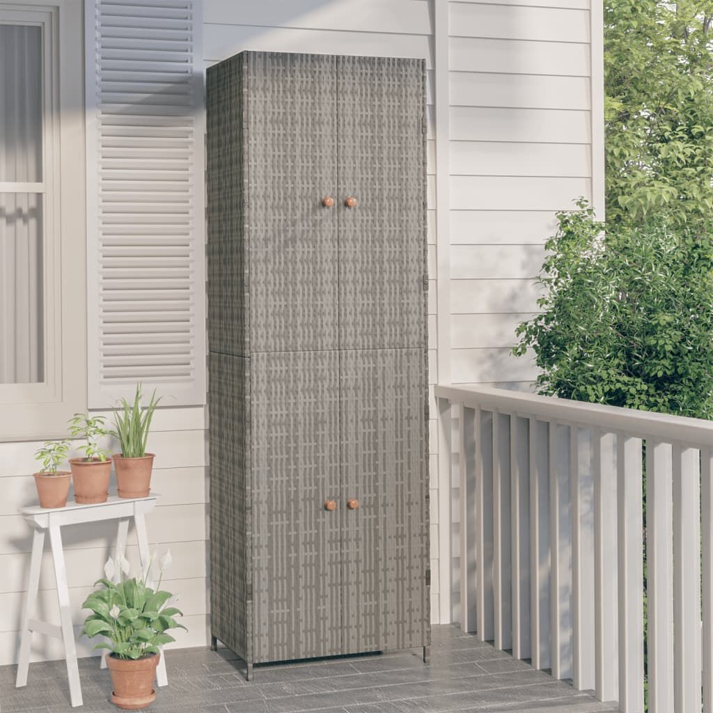 vidaXL Tuinkast Grijs 59x40x180cm - 35% Korting!