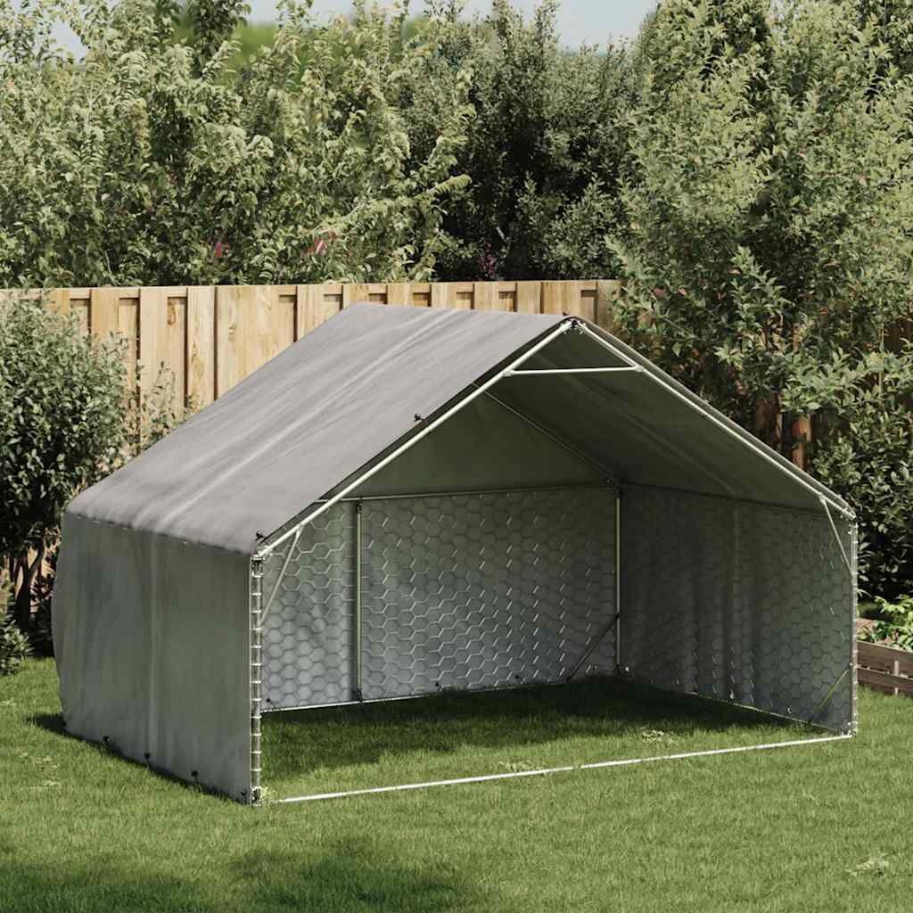 vidaXL Hondenkennel 3x2m Gegalvaniseerd -35% Korting!