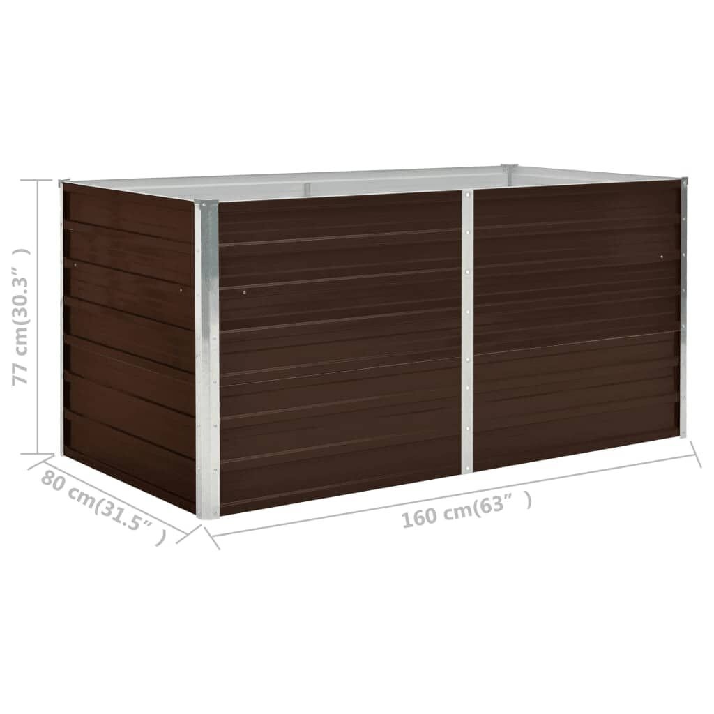 vidaXL Verhoogde Plantenbak Bruin 160cm - 35% Korting!