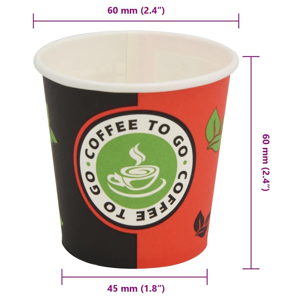 Wegwerp Koffiebekers 120ml, 1000st - 35% Korting!