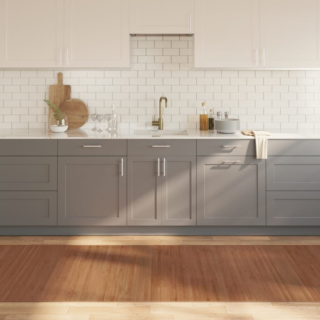 Bamboe Vloerkleed 100x400cm Bruin - 45% Korting!