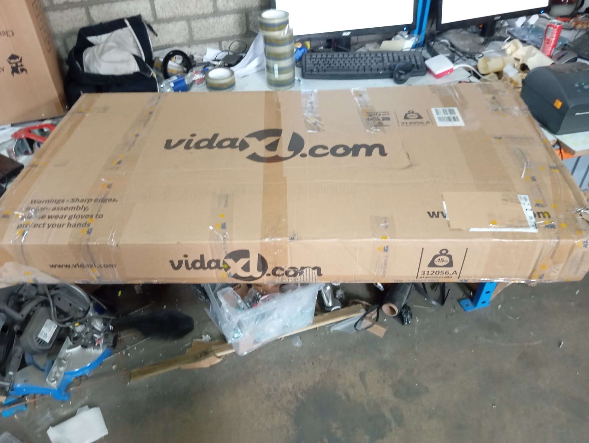 vidaXL Tuinkas Antraciet 1,33m² - 50% Korting! (Deuken)